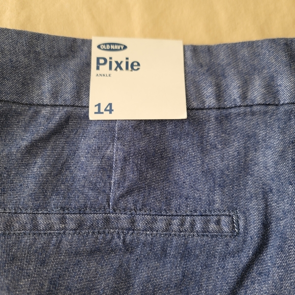 OLD NAVY PIXIE ANKLE PANTS, BLUE,SIZE 14 NWT, - Picture 12 of 13